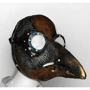 Men's Peste di Venezia PLAGUE DOCTOR Death Bird Latex Steampunk Costume Mask